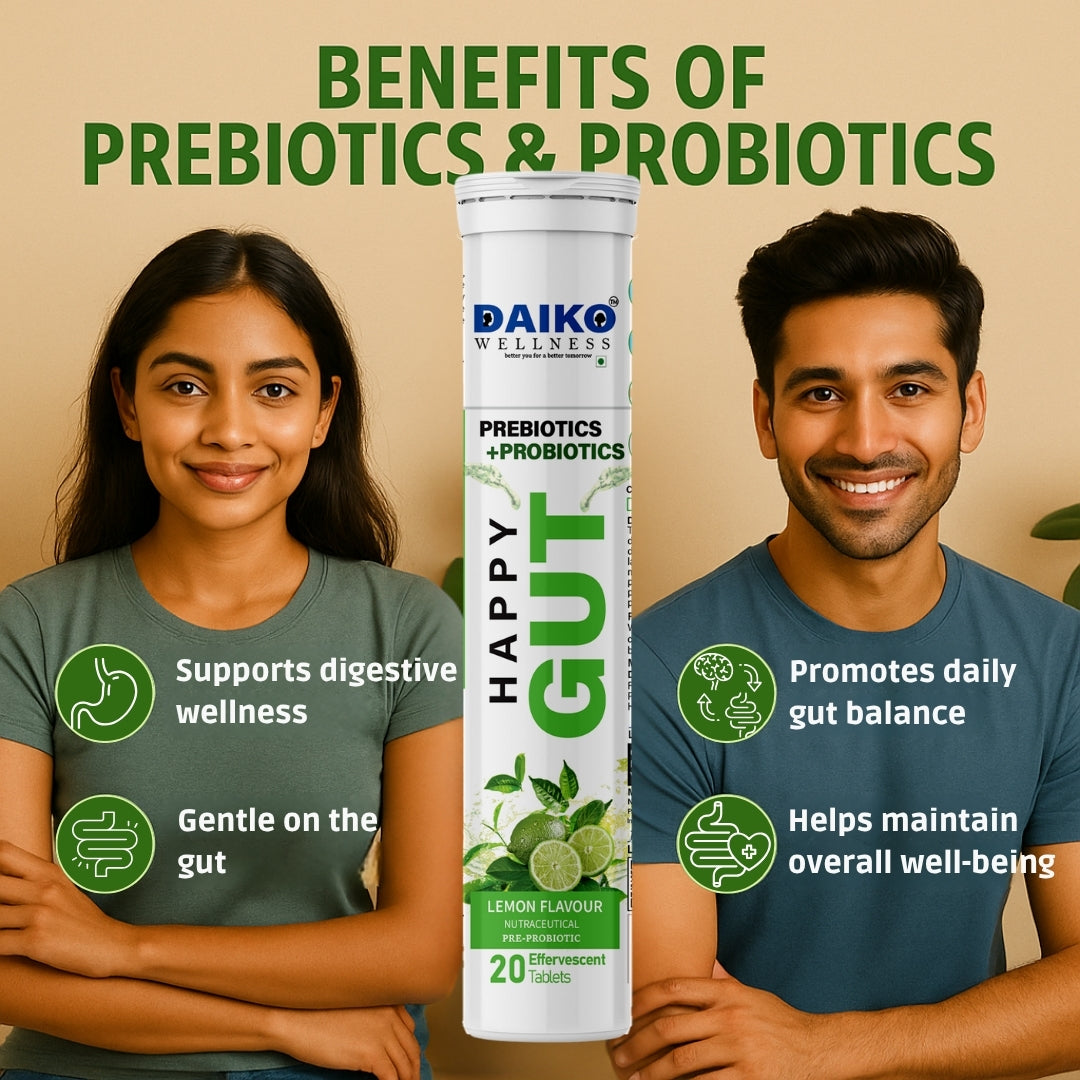 Daiko Wellness Happy Gut – Pre & Probiotic Effervescent Tablets