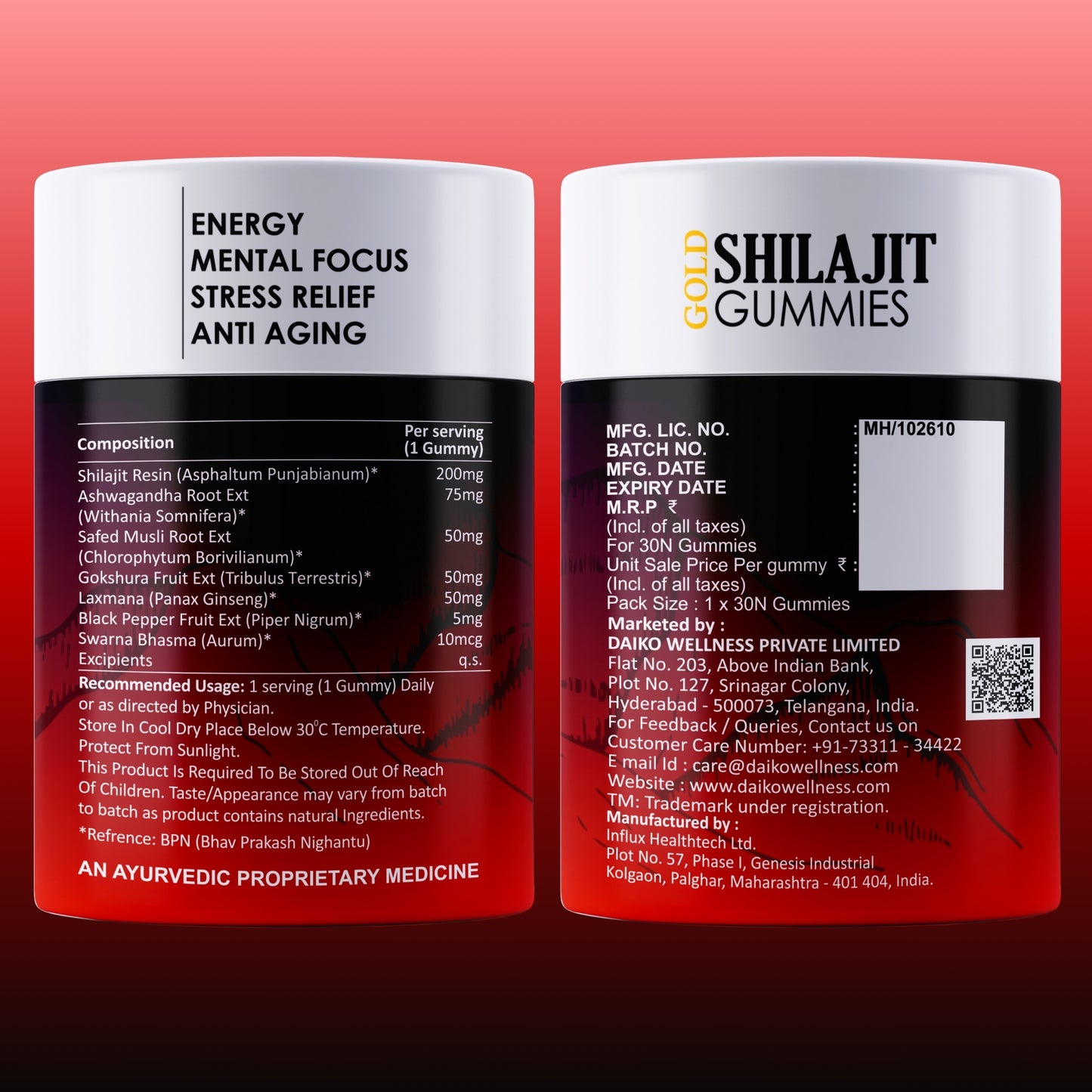 Daiko  Wellness Shilajit Gold Gummies
