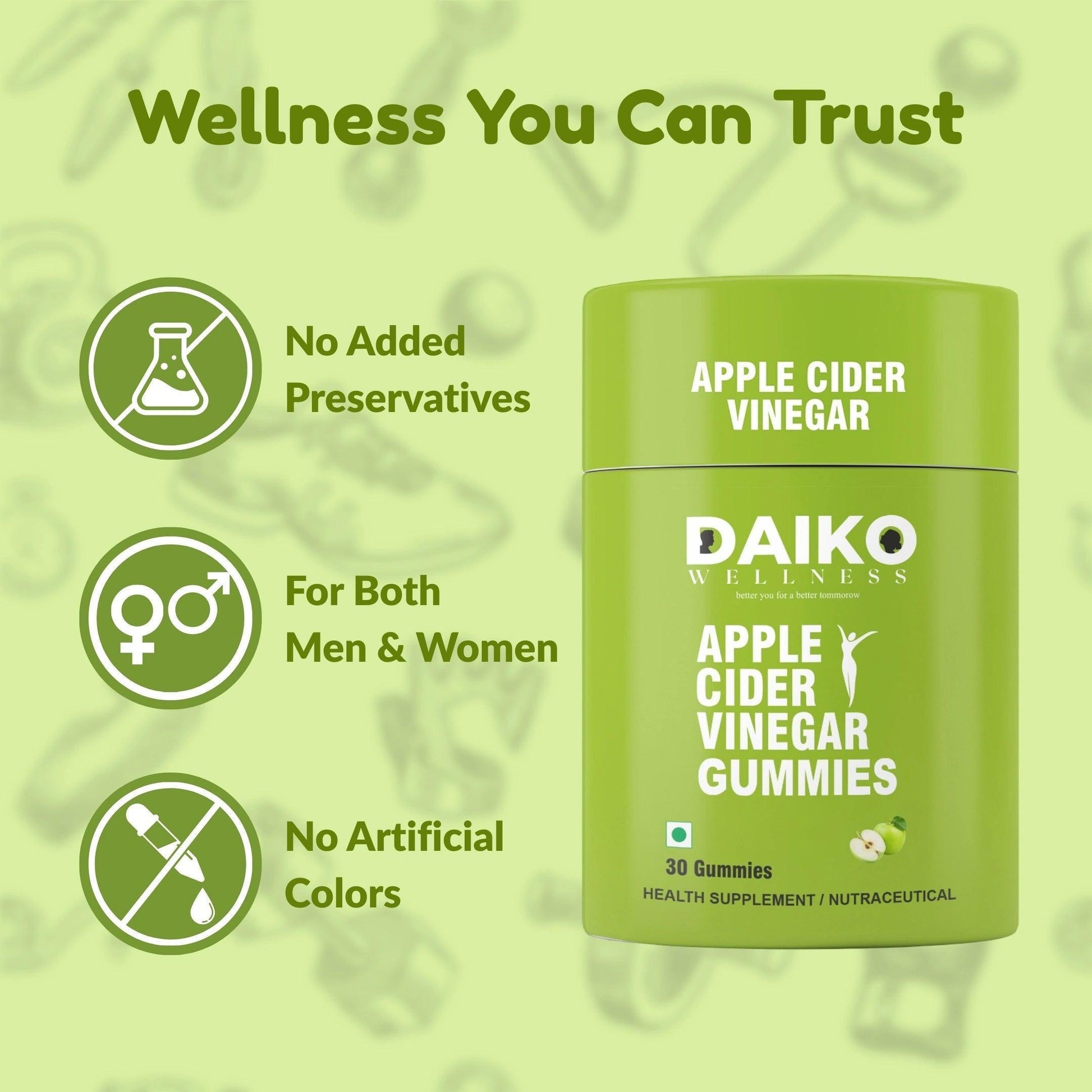 Daiko Wellness Apple Cider Vinegar Gummies - Daiko Wellness