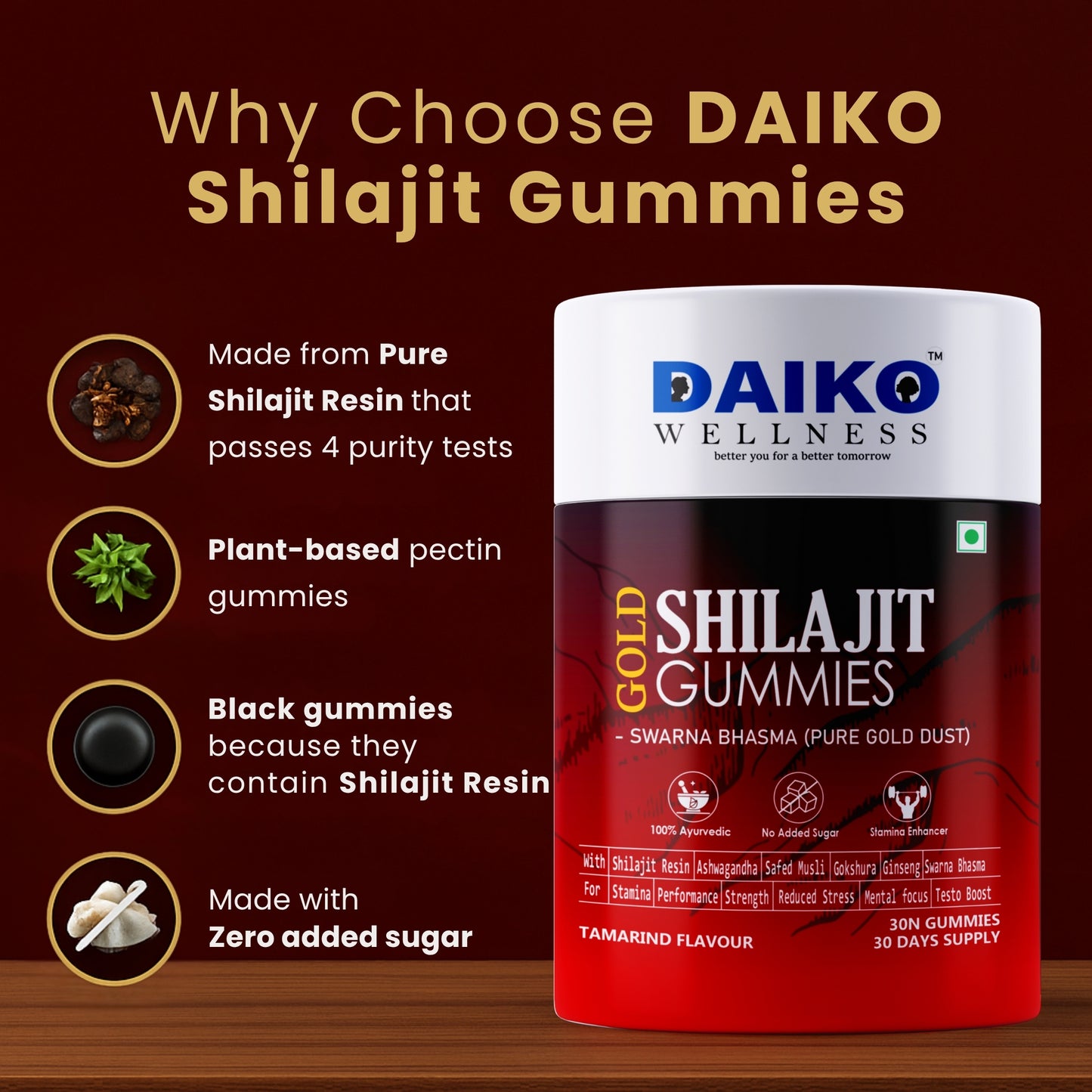 Daiko  Wellness Shilajit Gold Gummies
