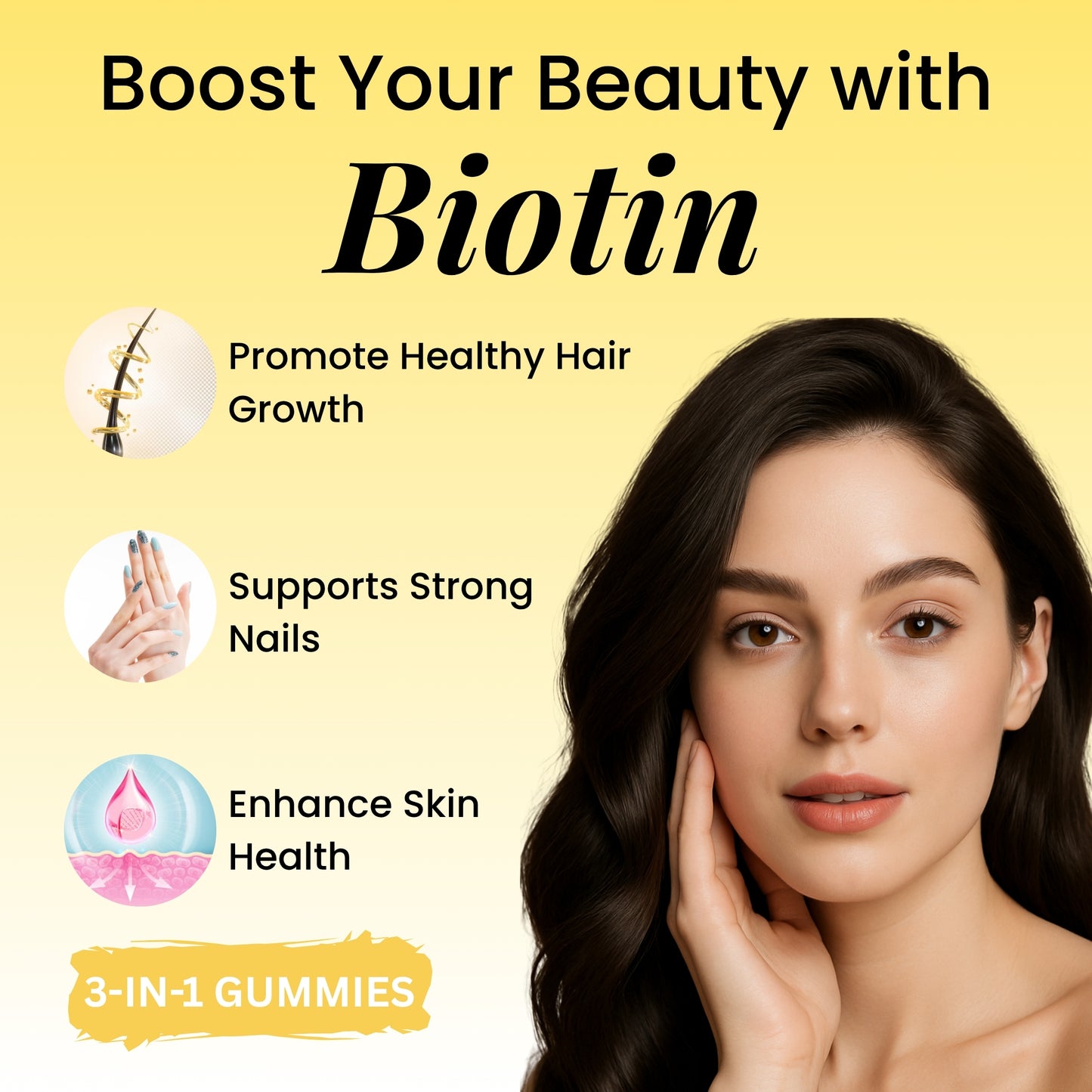 Daiko Wellness Amla Collagen + Biotin Gummies